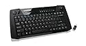 IOGear Multimedia Keyboard with Laser Trackball and Scroll Wheel, 2.4GHz Wireless GKM561R (Black)