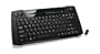 IOGear Multimedia Keyboard with Laser Trackball and Scroll Wheel, 2.4GHz Wireless GKM561R (Black)