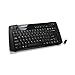 IOGEAR Multimedia Keyboard with Laser Trackball and Scroll Wheel, 2.4GHz Wireless GKM561R (Black)