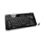 IOGear Multimedia Keyboard with Laser Trackball and Scroll Wheel, 2.4GHz Wireless GKM561R (Black)