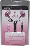 Professional Cable Zipper Style Earbuds - Hot Pink Color