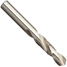 Precision Twist R40 High Speed Steel Short Length Drill Bit, Uncoated (Bright) Finish, Round Shank, Spiral Flute, 118 Degree Point Angle