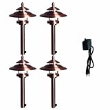 Westinghouse 425714-65P Abbey HI-Intensity LED Landscape Lighting Set, 4 Piece