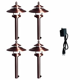 Westinghouse 425714-65P Abbey HI-Intensity LED Landscape Lighting Set, 4 Piece