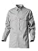 Benchmark Flame Resistant Button Front Shirt, 100% FR cotton, HRC 1, Light Gray, XL (Pack of 1)