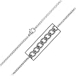 Inox Jewelry 316L Stainless Steel 2.3mm Diamond Cut Chain Necklace