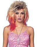 80s Glam Wig Multi-Colored Adult