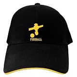 CAPS BLACK EMBROIDERY  FOOSBALL SIGN 