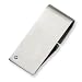Diamond and Brushed Stainless Steel Hinged Money Clip