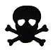 Skull & Crossbones Pirate Tanning Stickers 1000 Roll by Tanning Stickers
