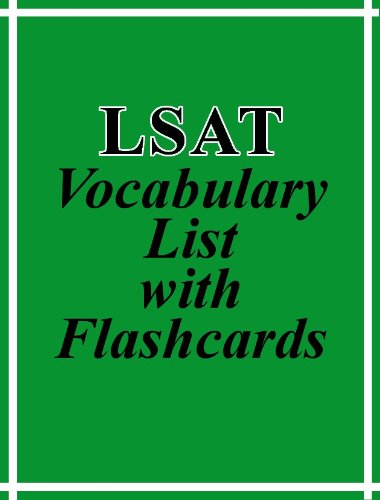 LSAT Vocabulary List with Flashcards