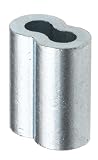 Zinc Plated Copper Crimping Loop Sleeve for 1/4