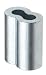 Zinc Plated Copper Crimping Loop Sleeve for .0037 Diameter Wire Rope and Cable (Pack of 10)