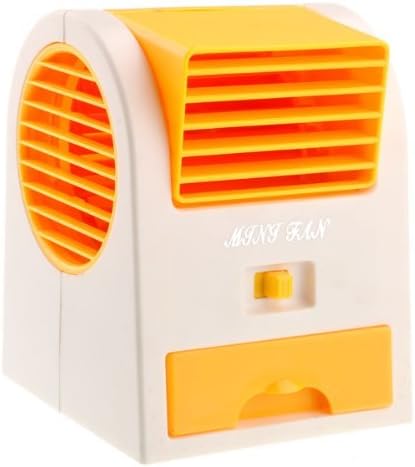 USB Mini Portable Air Conditioning Fan (Yellow)