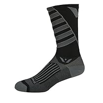 Swiftwick Eight Vision Team Grey/Black, S - Men's
