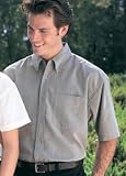 Big Mens Wrinkle Resistant Short Sleeve Pocket Shirt (Big & Tall and Regular Sizes)