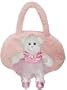 POPATU - Pink Plush Purse with removable Plush Bear