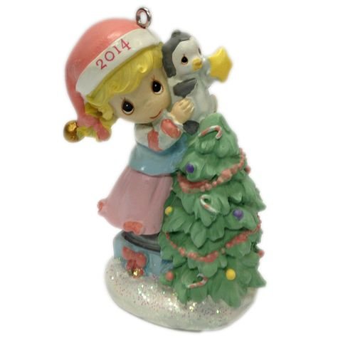 2014 Precious Moments Girl Decorating Christmas Tree Ornament 2014 Precious Moments Girl Decorating Christmas Tree Ornament