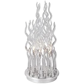 Ageo Chrome Modern Table Lamp by Universal Lighting and Decor