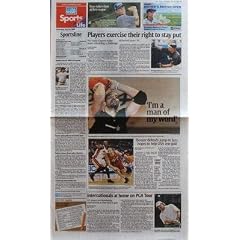 USA TODAY SPORTS LIFE du 29-07-2004 HAAS TAKES SHOT AT FIRST MAJOR - SPORTSLINE - MADDUX GOES FOR 300TH WIN SUNDAY - COURT - MICHIGAN UNFAIR TO HIGH SCHOOL GIRLS - MARION JONES PULLS OUT OF LONDON MEET - RAIDERS RELEASE ALL-PRO SAFETY WOODSON - ARMSTRONG WINS ANOTHER RACE BY CAROL HERWIG - USA TODAY SNAPSHOTS - PAK STEPS UP PLAY IN GREAT BRITAIN - PLAYERS EXERCISE THEIR RIGHT TO STAY PUT - NO-TRADE CLAUSES MAKE TEAM REBUILDING A CHALLENGE BY MEL ANTONEN - I???M A MAN OF MY WORD - BOOZER DEFE...
