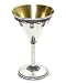 Filigree Liqueur/Kiddush Cup by S. Nadav ( 3.5" H x 2.5" D )