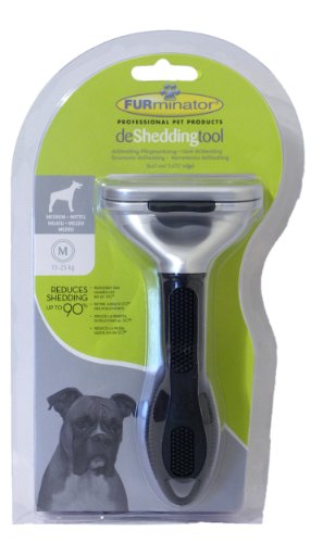 FURminator deLuxe deShedding Tool with FURejector, Medium