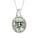 Green Amethyst and Diamond Pendant