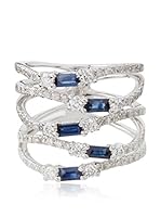 DIAMANTINI Anillo Doux Entrelacs en Saphir (Oro Blanco)