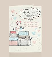 Cute Birds Wedding Day Card
