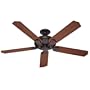 Hunter 23688 Royal Oak 60-Inch Ceiling Fan with 5 Dark-Cherry/Medium-Oak Blades and Remote Control, New-Bronze