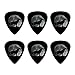 Wolf Howling Moon Silhouette Novelty Guitar Picks Medium Gauge - Set of 6