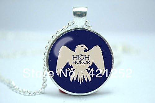 Pretty Lee 2015 Fashion High Honor Game Of Thrones Barratheon Sigil Necklace Glass Cabochon Christmas gift