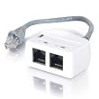 Cables to Go 37133 2-Port RJ45 Splitter/Combiner Cable, Gray 6-Inch (Single Unit*)