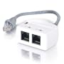 Cables to Go 37133 2-Port RJ45 Splitter/Combiner Cable, Gray 6-Inch (Single Unit*)
