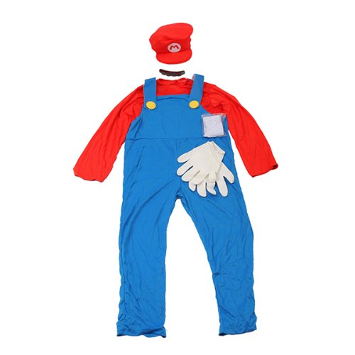 スーパーマリオ マリオコスチュームデラックス Sサイズ 【マリオブラザーズ コス ウィッグ コスプレ,コスプレ衣装専門店,コスプレ衣装どっとこむ
