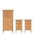 Lichfield 5 Drawer Tall Chest 2 Bedside Chests Set