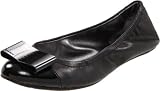 DKNY Women's Dasha Ballerina Flat,Black-K310,10 M US