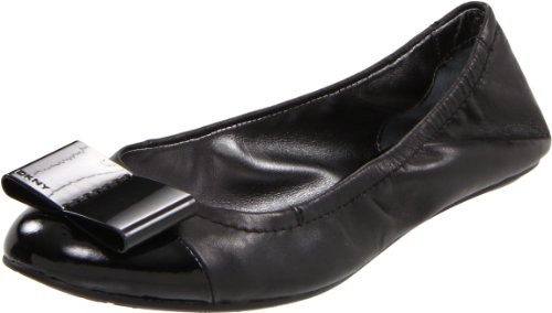 DKNY Women's Dasha Ballerina Flat,Black-K310,7.5 M US