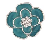Geneva Women's Turqoise Flower Ring Watch
