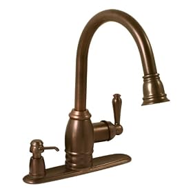 Premier 120112 Sonoma Pull-Down Kitchen Faucet with Matching Soap Dispenser, Oil Rubbed Bronze