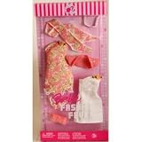 Buy Cheap   Barbie Fashion Fever Holiday Clothes and Accessories   White and floral dresses, purse, heels, sunglasses