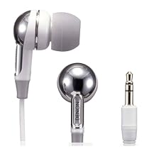 Denon AH-C350W In-Ear Headphones (White)