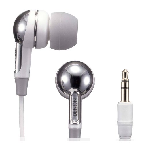 Denon AH-C350W In-Ear Headphones (White)