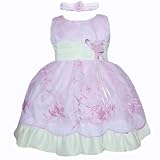 Baby Girls Easter Dresses (Assorted Colors 3M - 4T), Light Pink-12M