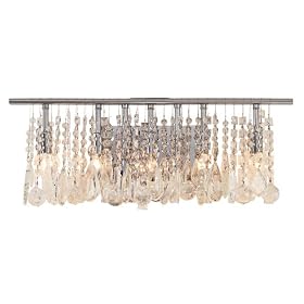 Luminous Collection Crystal Five Light Bathroom Fixture