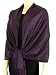 78 x 28" Eco-Friendly Bamboo Rayon Soft Solid Pashmina Shawl / Wrap / Stole - Eggplant"