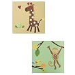 Tiddliwinks Safari Canvas Wall Art 2-pk.