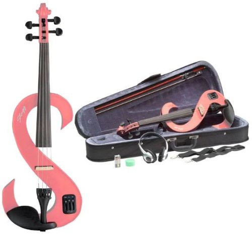 Stagg EVN 4/4 PK Electric Violin Outfit in Pink