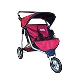 Doll Twin Jogging Stroller #9367 w/ FREE Carriage Bag