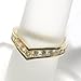 14K Yellow Gold Diamond Chevron Anniversary Band - 1.00 Ct.